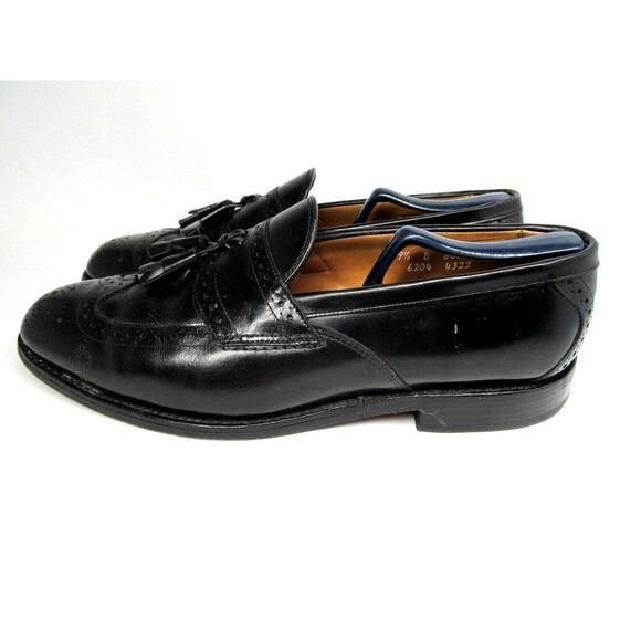 Allen Edmonds Chambrey Black Leather  Wingtip Tassel Loafers Size 9.5 D - Picture 4 of 10